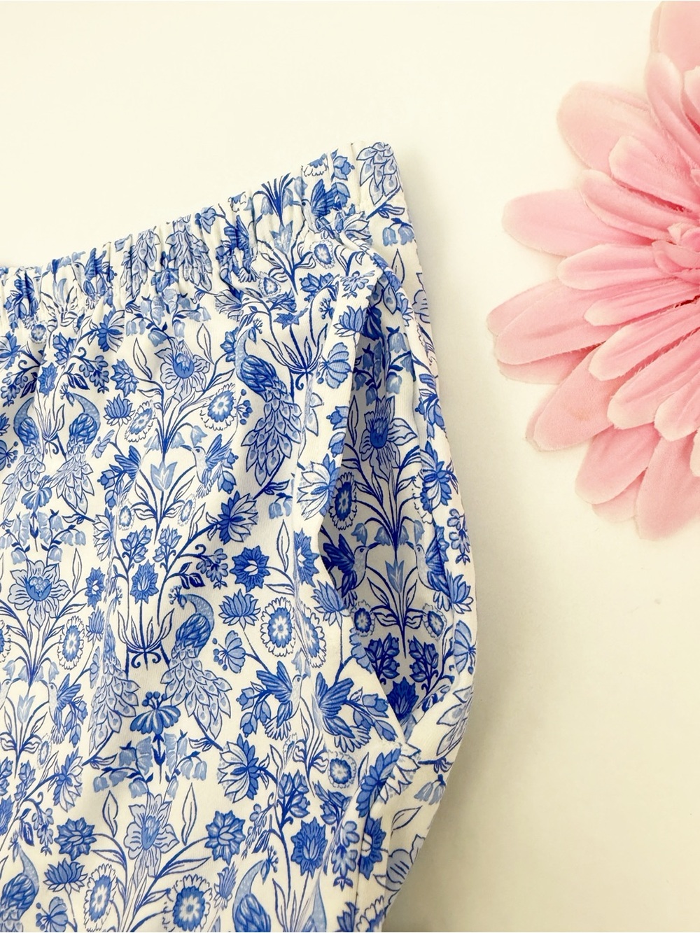 BedHead Long Sleeve Classic PJ Set Bloomscape White Bird Floral Full Length - Picture 10 of 16